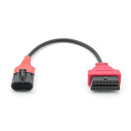 For SYM SANYANG Motorcycle OBD Cable 3Pin To OBD2 16Pin Diagnostic Adapter Scanner Extension Cable Default Title
