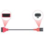 For SYM SANYANG Motorcycle OBD Cable 3Pin To OBD2 16Pin Diagnostic Adapter Scanner Extension Cable