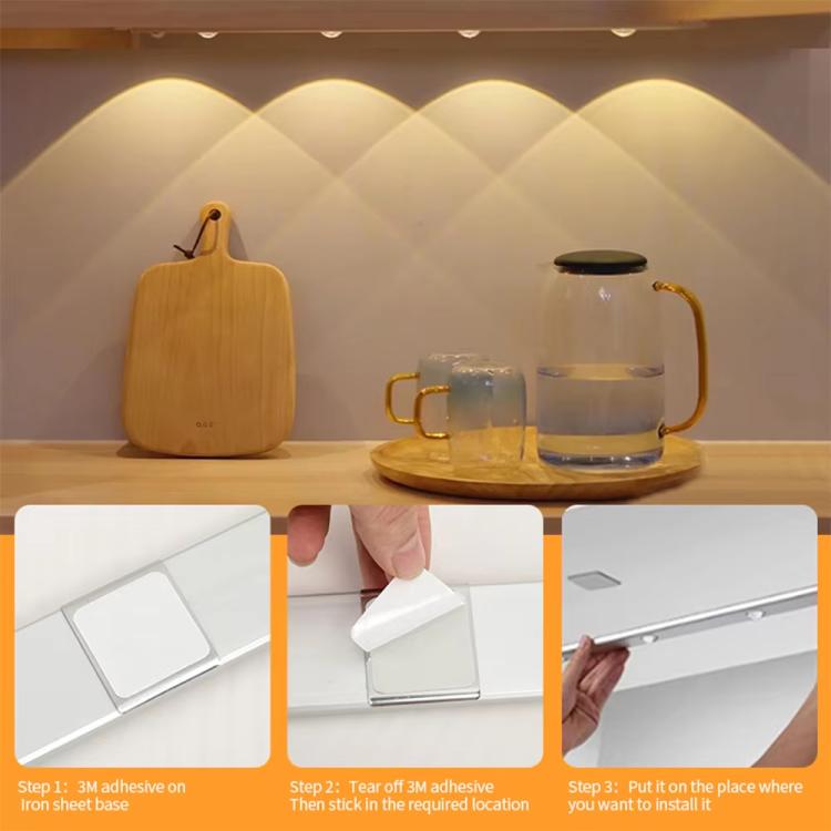 Rechargeable Motion Sensor Light Bar Cabinet Wardrobe Lamp With Remote Control, 20cm, 30cm, 40cm, 60cm, 80cm – Magnetic, Aluminum Alloy