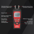 HABOTEST HT636 Highly Precision Differential Pressure Gauge Digital Micropressure Tester, HT636