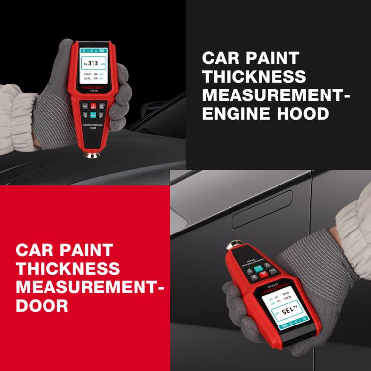 HABOTEST HT616 Car Paint Tester Paint Coating Thickness Gauge, HT616 – Flip, Non-slip