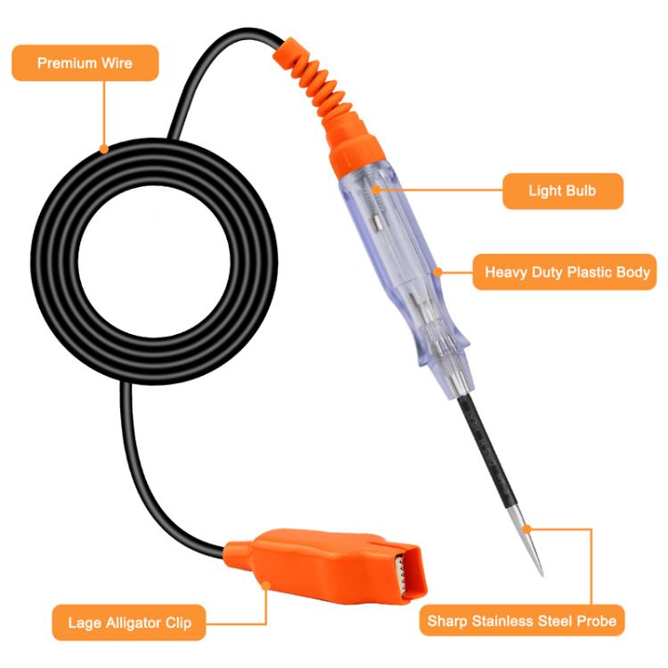 6V 12V 24V Car Multifunctional Circuit Tester Electricity Detector Pen Power Probe, CNBJ-85076A – Durable Build, Easy to Use