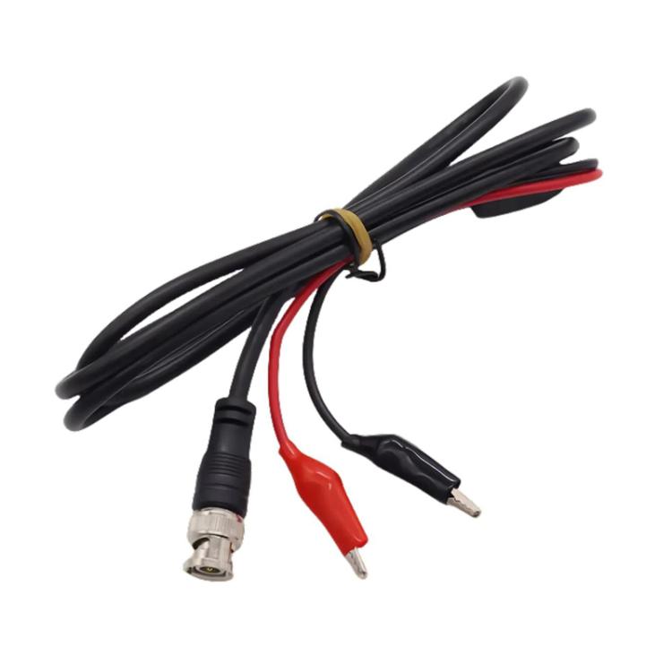 BNC Male To 2 Crocodile Clip Oscilloscope Probe Cable Q9 Signal Test Cable, 0.5m, 1m, 1.5m – Durable Build, Easy to Use 1.5m