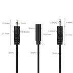 Mono Cable 2Pin AUX Single Head Cable Speaker Audio Power Cord Audio Cord, Length: 25cm, 2.5mm Male, 2.5mm Female, 3.5mm Male, 3.5mm Female – Durable Build, Easy to Use