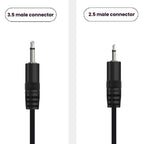 Mono Cable 2Pin AUX Single Head Cable Speaker Audio Power Cord Audio Cord, Length: 25cm, 2.5mm Male, 2.5mm Female, 3.5mm Male, 3.5mm Female – Durable Build, Easy to Use