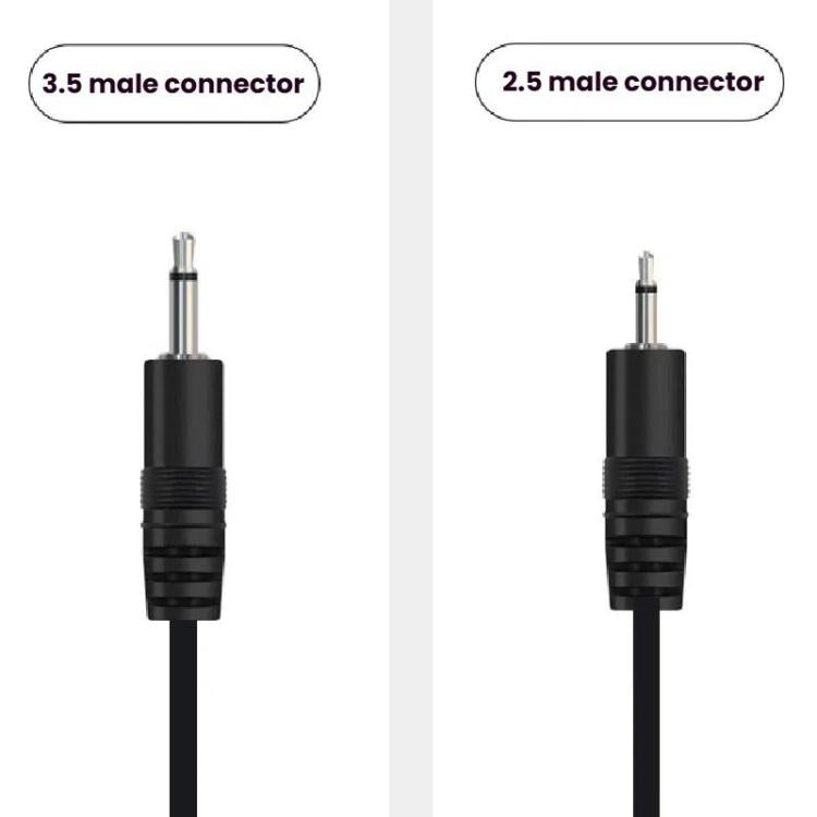 Mono Cable 2Pin AUX Single Head Cable Speaker Audio Power Cord Audio Cord, Length: 25cm, 2.5mm Male, 2.5mm Female, 3.5mm Male, 3.5mm Female – Durable Build, Easy to Use