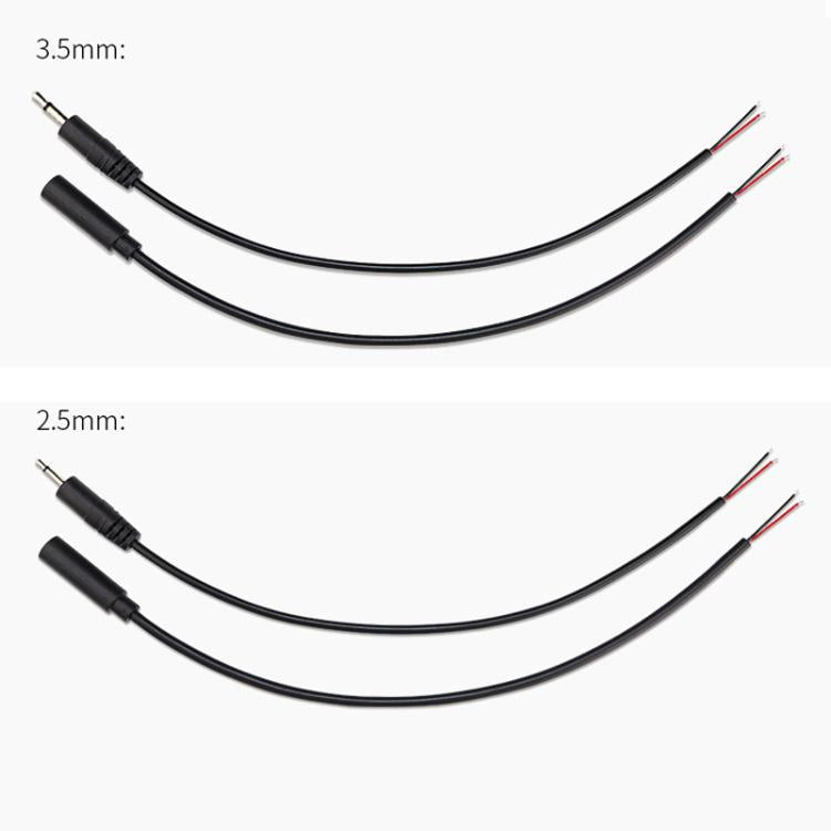 Mono Cable 2Pin AUX Single Head Cable Speaker Audio Power Cord Audio Cord, Length: 25cm, 2.5mm Male, 2.5mm Female, 3.5mm Male, 3.5mm Female – Durable Build, Easy to Use