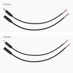 Mono Cable 2Pin AUX Single Head Cable Speaker Audio Power Cord Audio Cord, Length: 25cm, 2.5mm Male, 2.5mm Female, 3.5mm Male, 3.5mm Female – Durable Build, Easy to Use