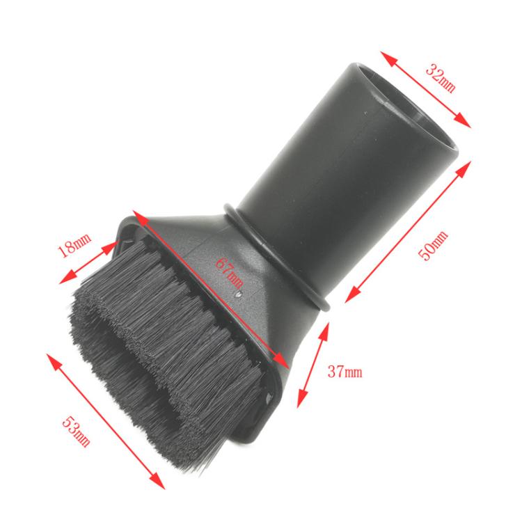 For Karcher / Miele / Bosch / Philips Vacuum Cleaner 32mm Soft Brush Nozzle 2.863-221.0, Black, White, Black+White, Black+White+3532 Adaptor – Durable Build, Easy to Use