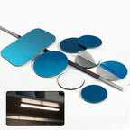 2pcs /Pack Adhesive Iron Sheet Metal Plate Sticker For Magnet Phone Holder Magnetic Cabinet Lights, 35 x 45 x 0.3mm – Magnetic
