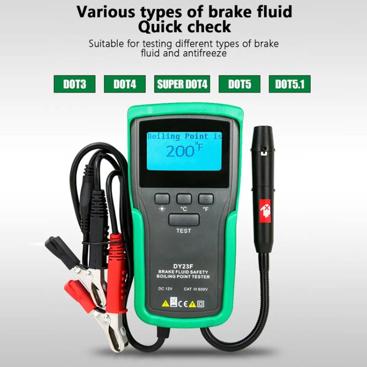DUOYI Brake Fluid Boiling Point Tester Automotive Brake Diagnostic Tool – Shockproof, Leather
