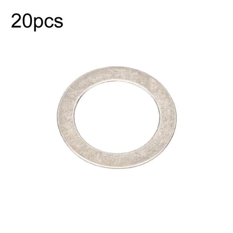 ZTTO Bicycle Pedal Stainless Steel Washer Mountain Bike Disc Protection Gasket, 20pcs 20pcs