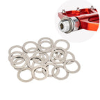 ZTTO Bicycle Pedal Stainless Steel Washer Mountain Bike Disc Protection Gasket, 20pcs