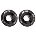 2pcs ZTTO Bicycle Aluminum Alloy Crank Cover Mountain Bike Crank Screws, M18 Black, M18 Red, M18 Blue, M19 Black, M19 Red, M19 Blue, M20 Black, M20 Red, M20 Blue M18 Black