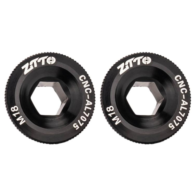 2pcs ZTTO Bicycle Aluminum Alloy Crank Cover Mountain Bike Crank Screws, M18 Black, M18 Red, M18 Blue, M19 Black, M19 Red, M19 Blue, M20 Black, M20 Red, M20 Blue M18 Black