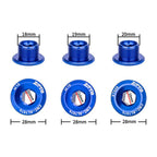 2pcs ZTTO Bicycle Aluminum Alloy Crank Cover Mountain Bike Crank Screws, M18 Black, M18 Red, M18 Blue, M19 Black, M19 Red, M19 Blue, M20 Black, M20 Red, M20 Blue