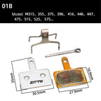 2pairs ZTTO Bicycle Metal Sintered Cable Mountain Road Bike Electrical Scooter Disc Brake Linings, 01B, 01E, 01F, 02D, 02F, 861, 944 – Durable Build, Easy to Use