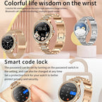 Bluetooth Calling AI Voice Assistant Life Waterproof Sports Smartwatch, Black Silicone Strap, Gold Pink Silicone Strap, Silver Gray Silicone Strap, Gold Rough Steel Strap+Pink Silicone Strap, Silver Rough Steel Strap+Gray Silicone Strap...