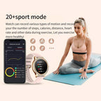 Bluetooth Calling AI Voice Assistant Life Waterproof Sports Smartwatch, Black Silicone Strap, Gold Pink Silicone Strap, Silver Gray Silicone Strap, Gold Rough Steel Strap+Pink Silicone Strap, Silver Rough Steel Strap+Gray Silicone Strap...