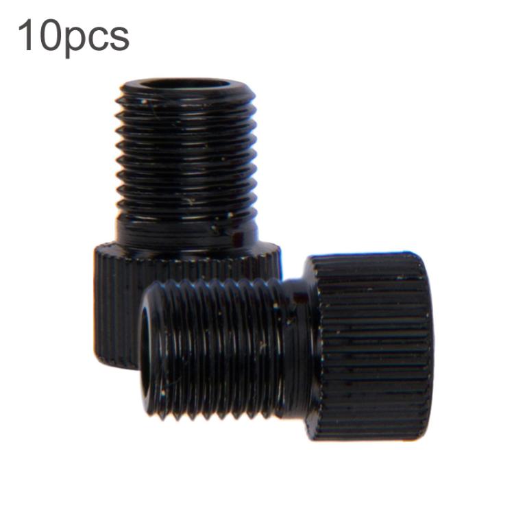10pcs ZTTO Mountain Road Bicycle Presta To Schrader Valve Converter Kit Black