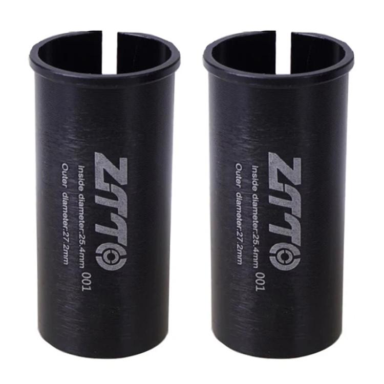 2pcs ZTTO Bicycle Seat Post Conversion Sleeve Reducer Cover, 25.4-27.2mm 001, 27.2-28.6mm 003, 27.2-30.4mm 004, 27.2-30.8mm 005, 27.2-31.6mm 006, 27.2-33.9mm 007, 31.8-34.9mm 008, 30.9-31.6mm 009, 25.4-30.9mm 010, 25.4-31.6mm 011, 27.2-30mm 012... –... 25.4-27.2mm 001 Black