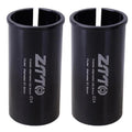 2pcs ZTTO Bicycle Seat Post Conversion Sleeve Reducer Cover, 28.6-31.8mm 014, 30.9-36mm 015, 31.6-33.9mm 016, 22.2-25.4mm 017, 33.9-34.9mm 018, 25.4-28.6mm 002 28.6-31.8mm 014 Black