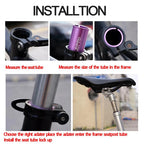 2pcs ZTTO Bicycle Seat Post Conversion Sleeve Reducer Cover, 28.6-31.8mm 014, 30.9-36mm 015, 31.6-33.9mm 016, 22.2-25.4mm 017, 33.9-34.9mm 018, 25.4-28.6mm 002