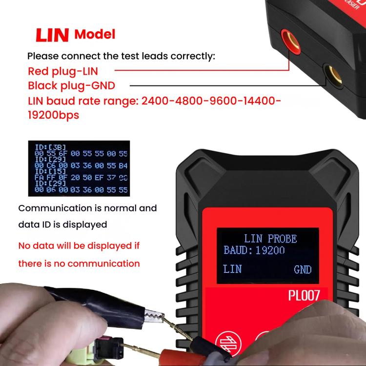 WOYO Handheld CAN/LIN/PWM Digital Communication Circuit Tester – Durable Build, Easy to Use