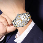 Business Casual Watches Diamond Case Luminous Waterproof Quartz Watch,...