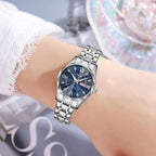Business Casual Watches Diamond Case Luminous Waterproof Quartz Watch,...