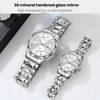 Business Casual Watches Diamond Case Luminous Waterproof Quartz Watch,...