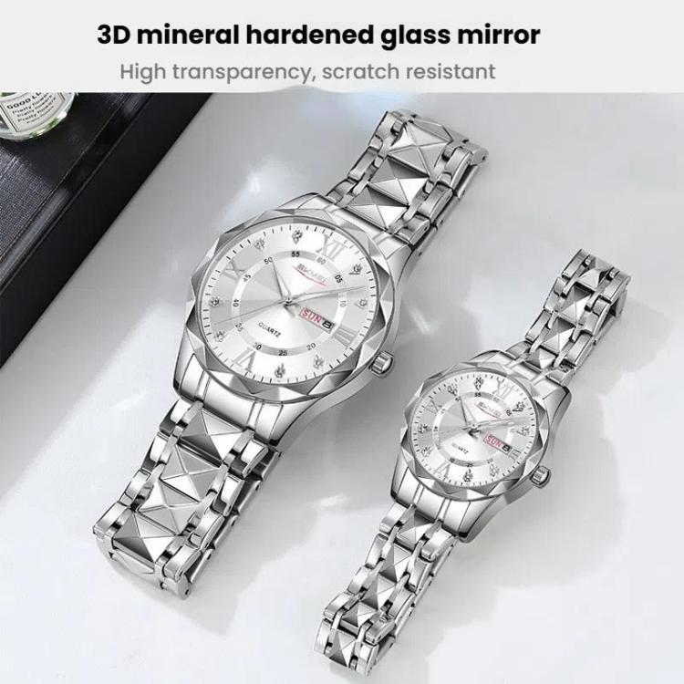 Business Casual Watches Diamond Case Luminous Waterproof Quartz Watch,...