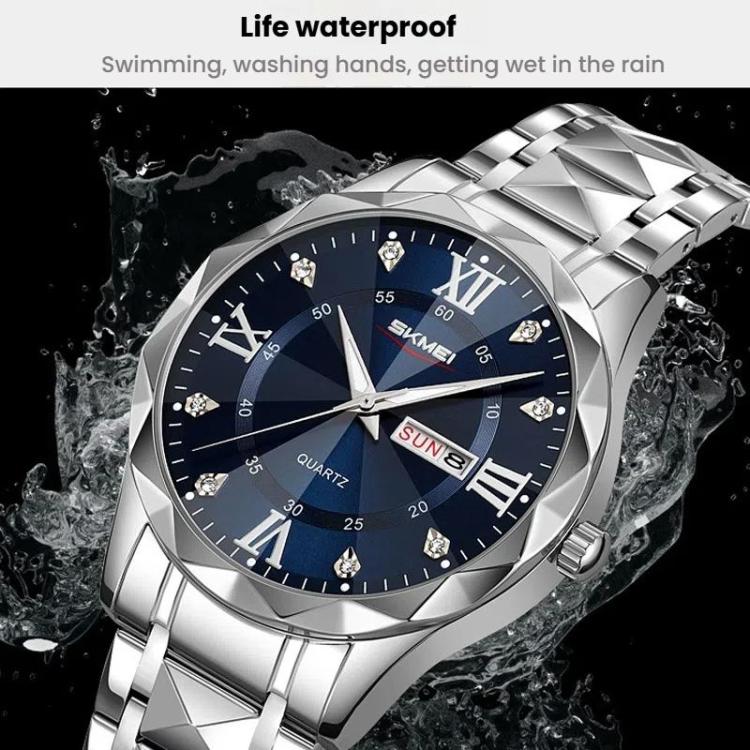 Business Casual Watches Diamond Case Luminous Waterproof Quartz Watch,...