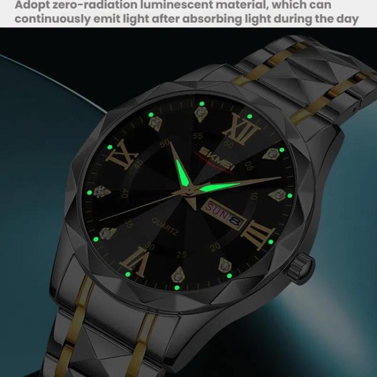 Business Casual Watches Diamond Case Luminous Waterproof Quartz Watch,...
