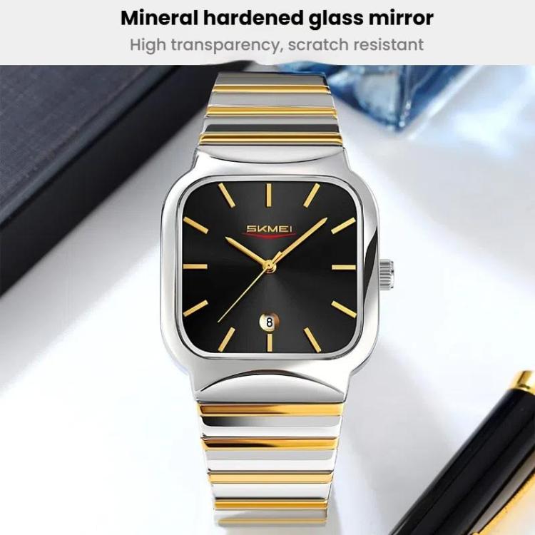Case – 9361 Steel Strap Textured Dial Watch Business Casual Square Quartz...