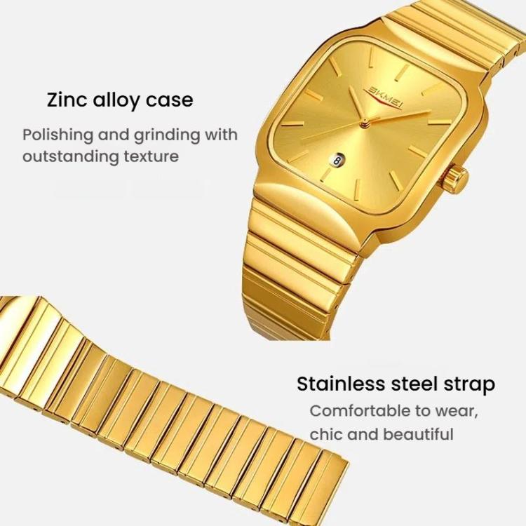 Case – 9361 Steel Strap Textured Dial Watch Business Casual Square Quartz...
