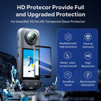 For Insta360 X5 / X4 aMagisn Tempered Glass Screen Protector Anti-Scratch 9H Hardness – Waterproof, Anti-Scratch, Tempered Glass
