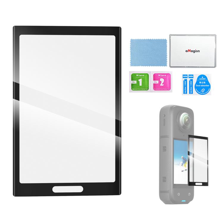For Insta360 X5 / X4 aMagisn Tempered Glass Screen Protector Anti-Scratch 9H Hardness – Waterproof, Anti-Scratch, Tempered Glass