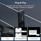 Car Wired Dual-port CarPlay/Android 2 in 1 Converts To Wireless Box, CarPlay/Android 2 in 1