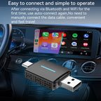 Car Wired Dual-port CarPlay/Android 2 in 1 Converts To Wireless Box, CarPlay/Android 2 in 1