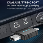 Car Wired Dual-port CarPlay/Android 2 in 1 Converts To Wireless Box, CarPlay/Android 2 in 1