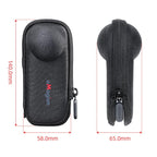 For Insta360 X5 Camera aMagisn Storage Bag Hard Shell Protective Case with Carabiner Clip, Storage Bag