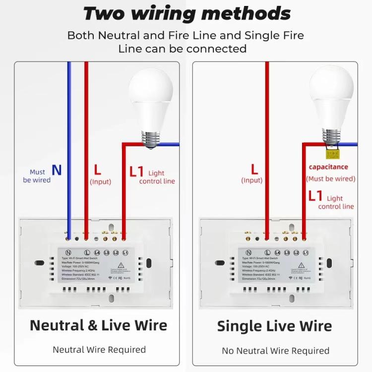 Model 120 US Gauge Graffiti Smart WIFI Single Fire Switch, 1-Gang White, 2-Gang White, 1-Gang Black, 2-Gang Black, 1-Gang Gold, 2-Gang Gold – Durable Build, Easy to Use