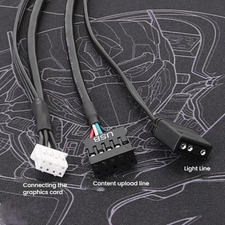 Lighting Cable Content Upload Cable for COLORFUL RTX3090TI / RTX4080 / RTX4070TI / RTX4070 / RTX4090TI / RTX4090, Lighting Cable Content Upload – Durable Build, Easy to Use