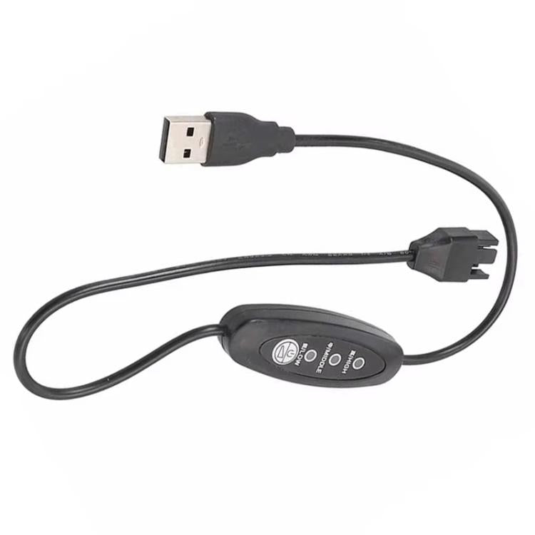 USB To Small 4 Pin Booster Cable Adjustable Speed USB To 12V Case Fan Cable, 50cm, 98cm – Durable Build, Easy to Use