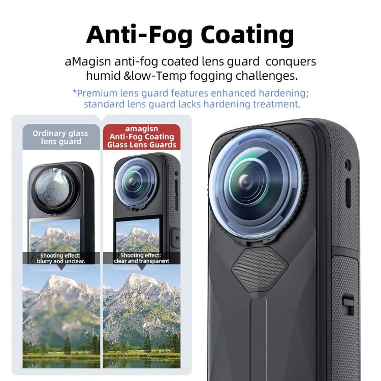 For Insta360 X5 Camera aMagisn Lens Guard Protector Detachable Anti-Scratch Glass Cover, Standard Edition – Anti-Scratch