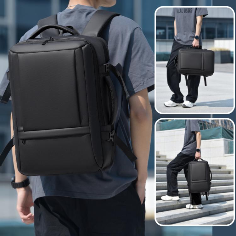 WEIXIER B759 Simple Expandable Men Shoulder Bag Large Capacity Laptop Backpacks – Wear-resistant
