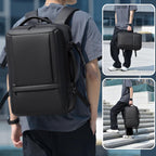 WEIXIER B759 Simple Expandable Men Shoulder Bag Large Capacity Laptop Backpacks – Wear-resistant