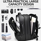 WEIXIER B759 Simple Expandable Men Shoulder Bag Large Capacity Laptop Backpacks – Wear-resistant