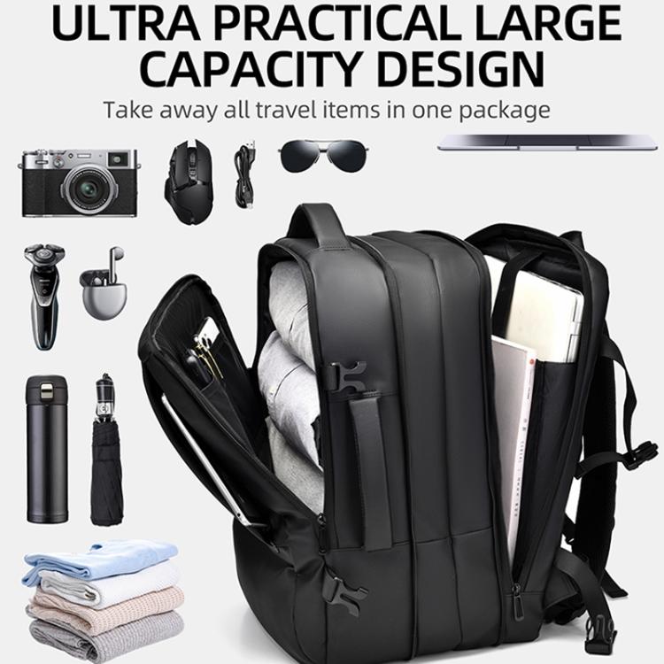 WEIXIER B759 Simple Expandable Men Shoulder Bag Large Capacity Laptop Backpacks – Wear-resistant